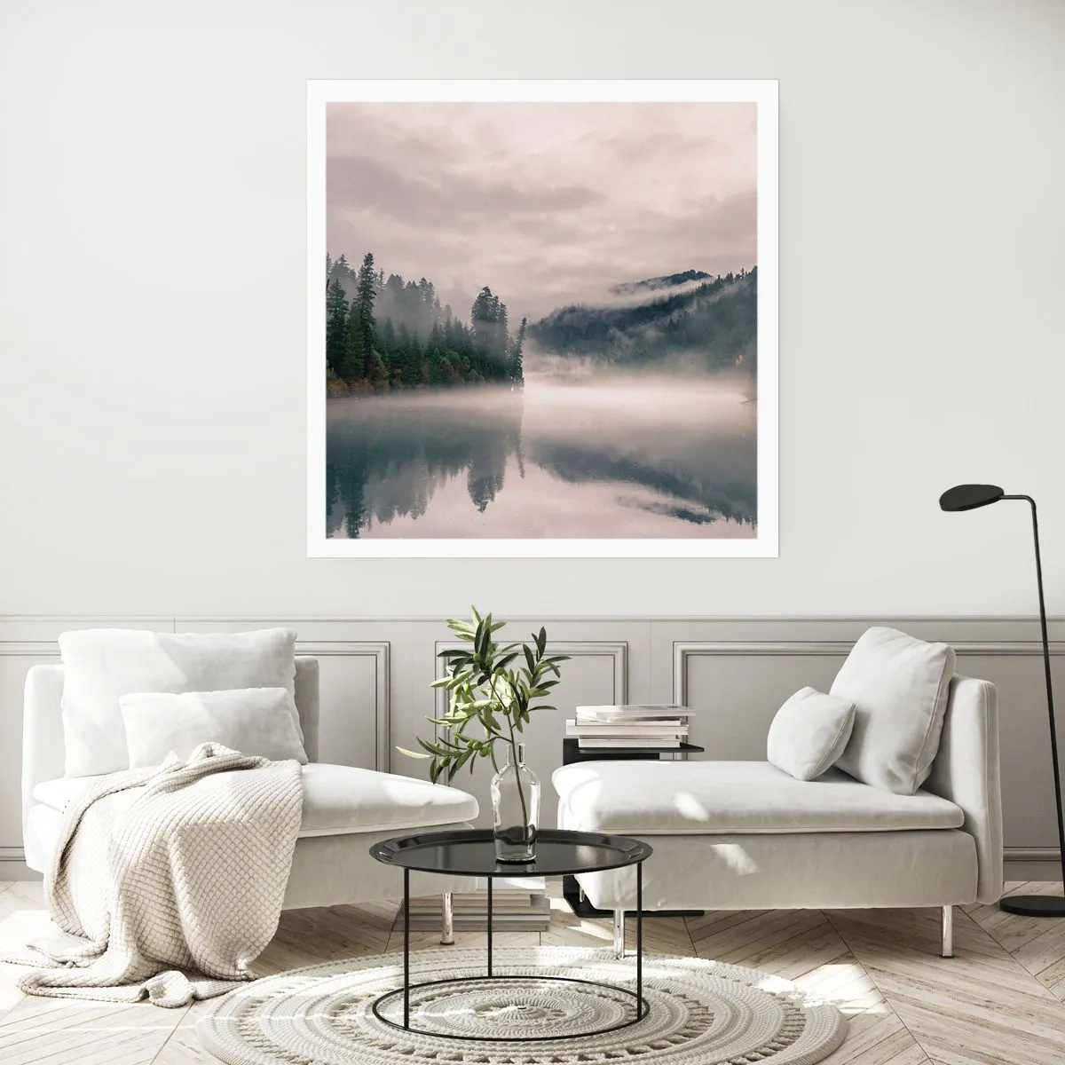 Poszter - Ábrándosan, ködben - 60x60 cm