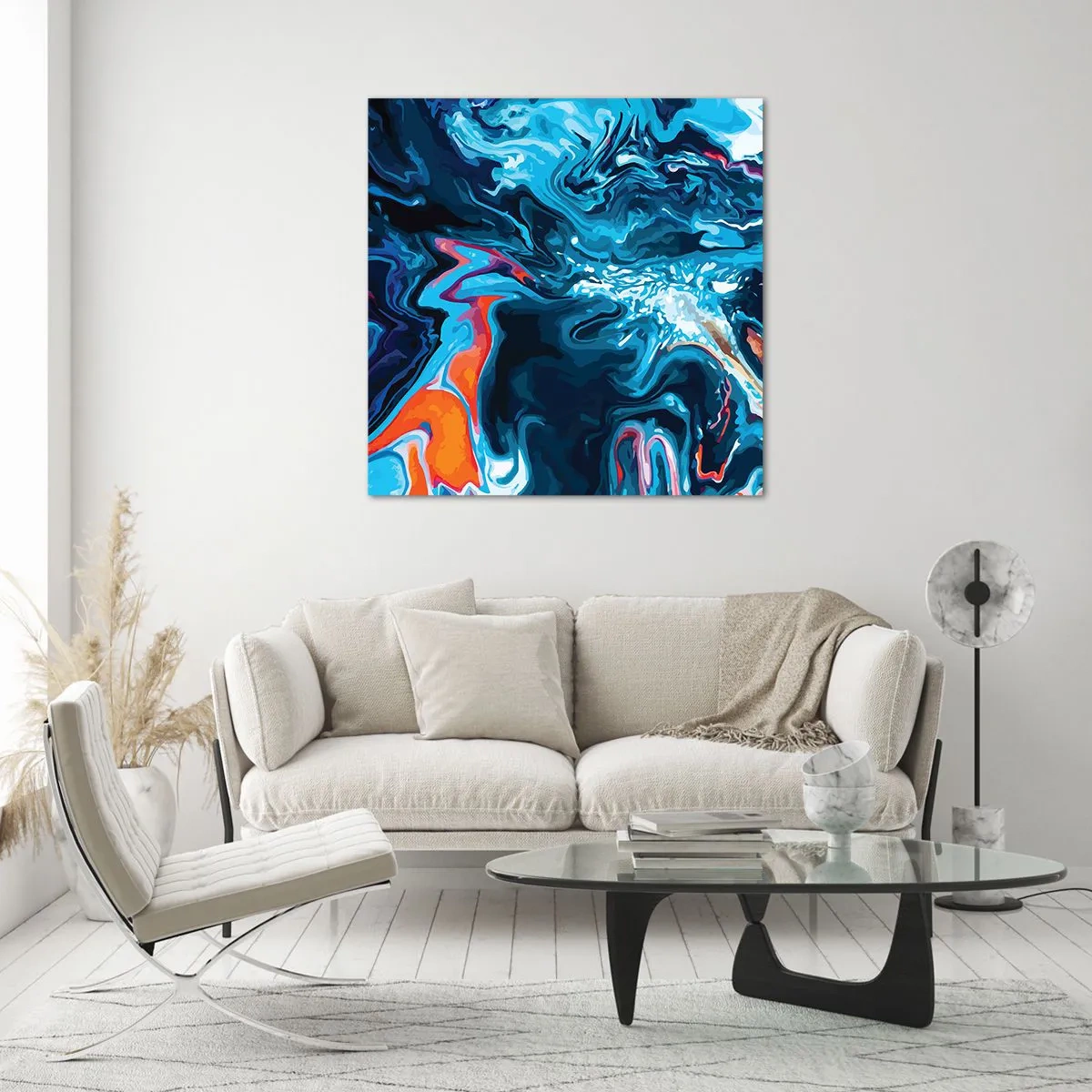 Üveg kép - Utazás a mennyország közepébe - 60x60 cm