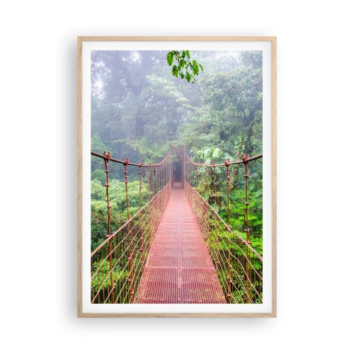 Poszter világos tölgy keretben - A lomkoronák fölé függesztve - 70x100 cm