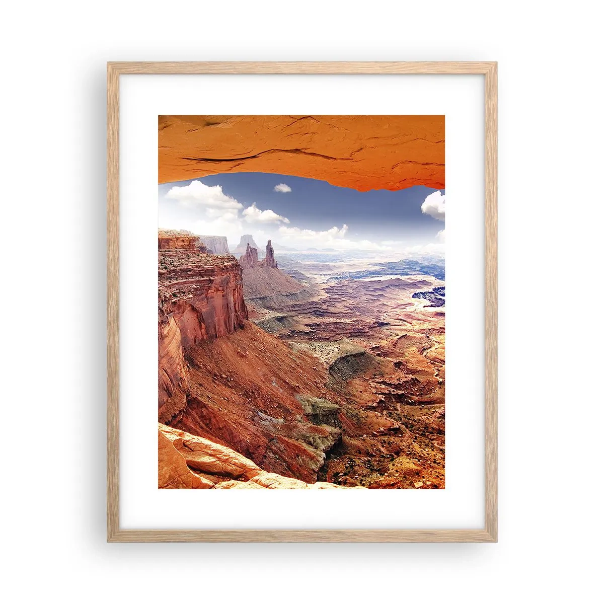 Poszter világos tölgy keretben - Maga a természet faragta - 40x50 cm