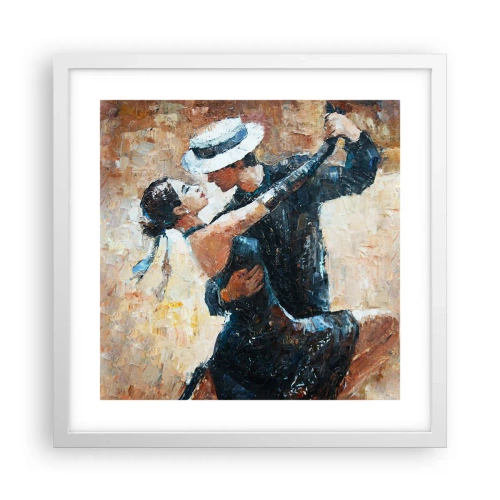 Poszter fekete keretben - A la Rudolf Valentino - 40x40 cm