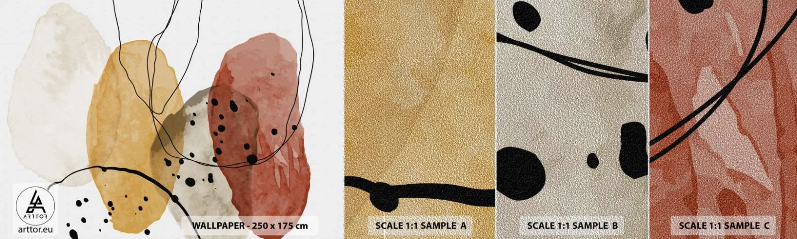 Fotótapéta Minta Premium Sand - Mint a könnyű, friss levegő - Absztrakció, Darab, Modern művészet - 100x30 cm