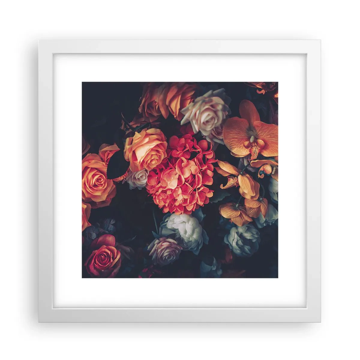 Poszter fekete keretben - Mint a holland mestereknél - 30x30 cm