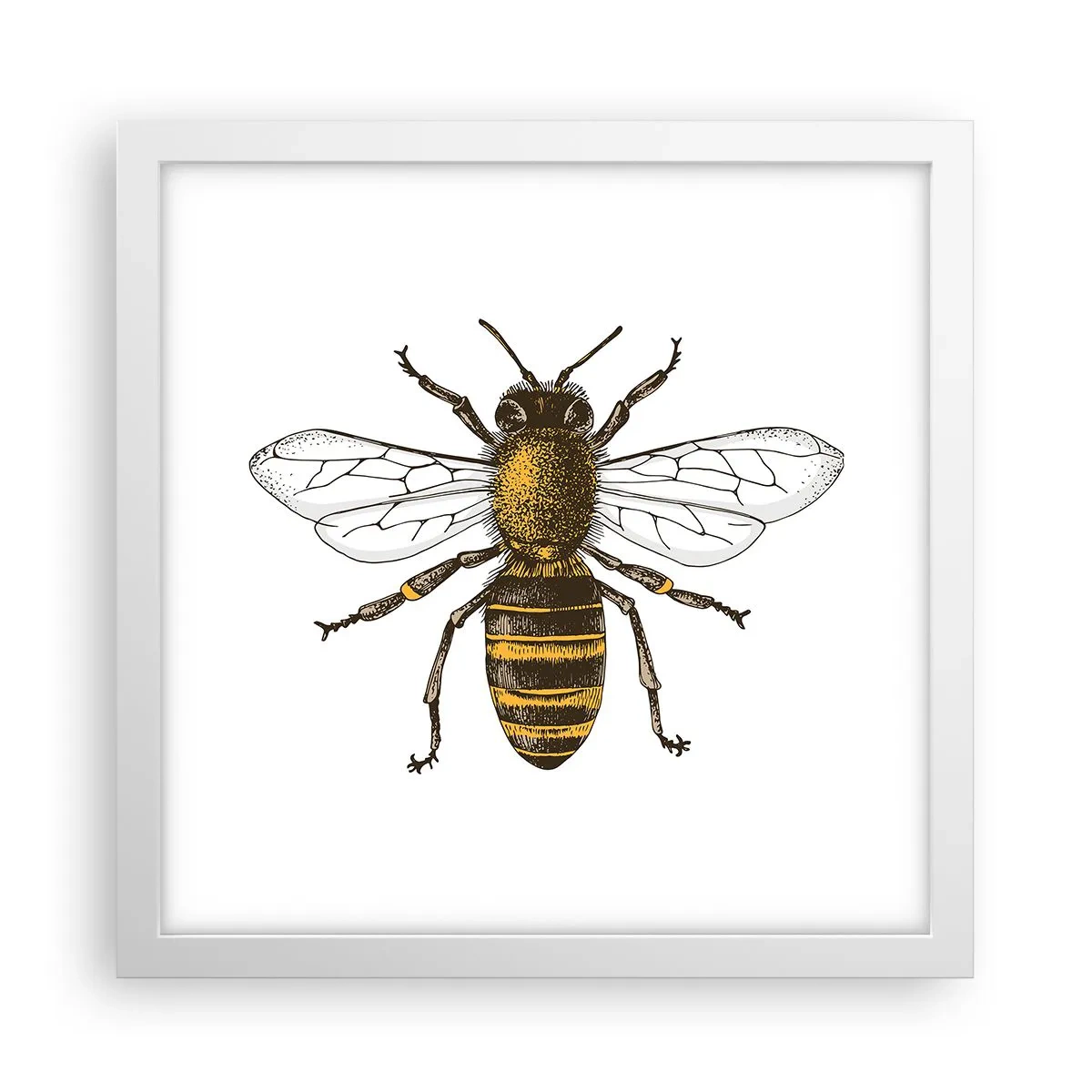 Poszter fekete keretben - Gyönyörű és jó - 30x30 cm