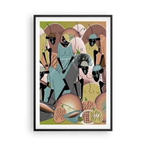 Poszter fehér keretben - Jön a nagy ünnep  - 61x91 cm