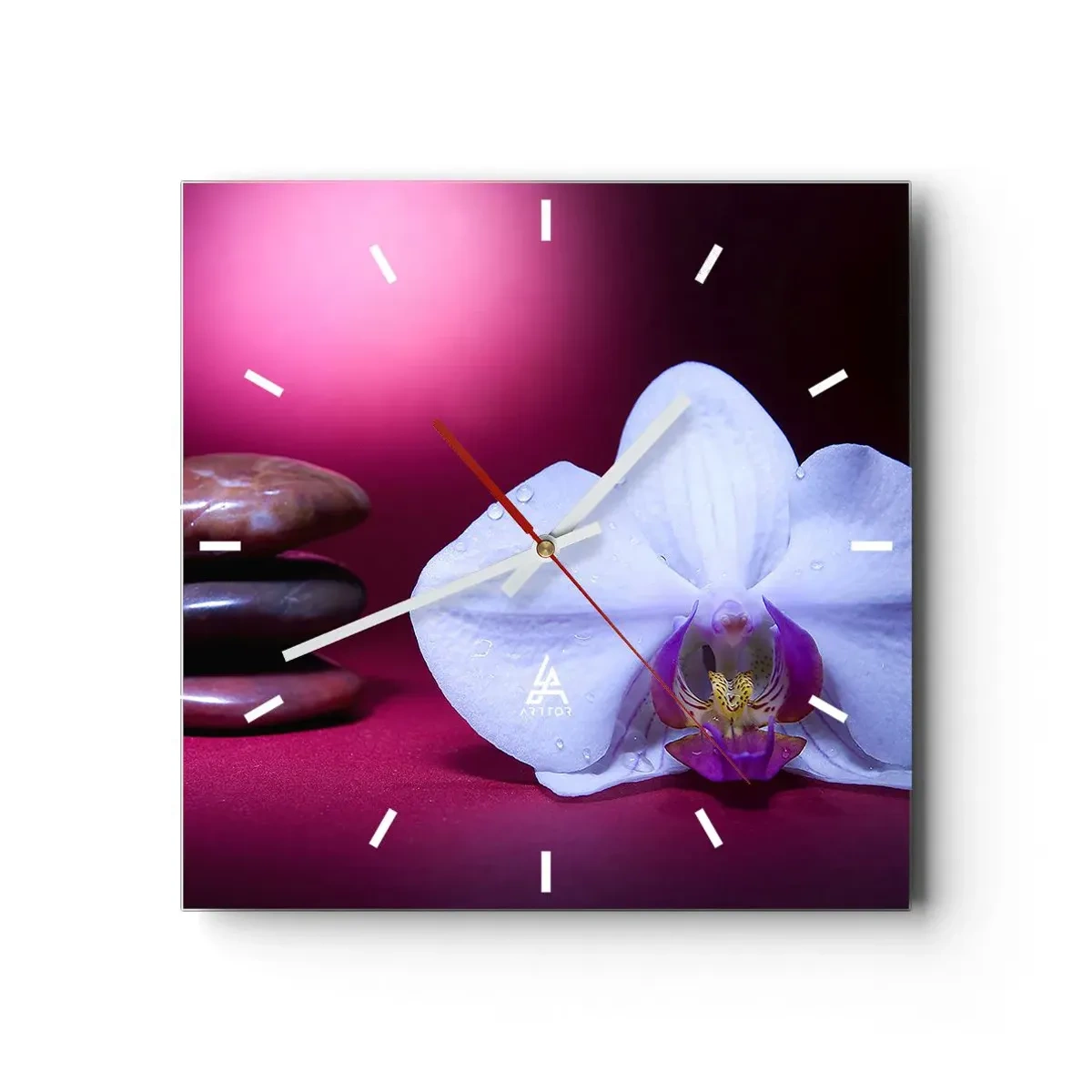 Falióra, Óra - A frissesség tanulmánya lilában - 40x40 cm
