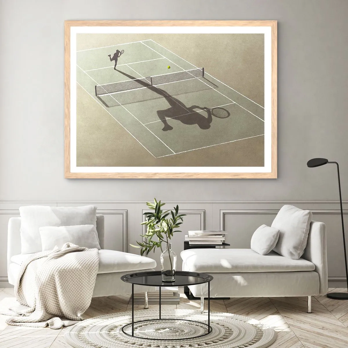 Poszter világos tölgy keretben - Önmagumk legyőzése - 50x40 cm