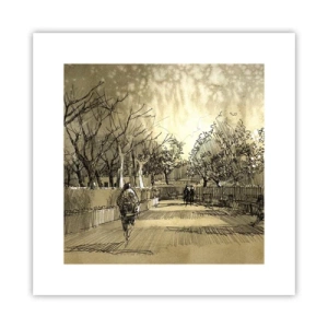 Poszter - Egy tollal megállított pillanat - 30x30 cm