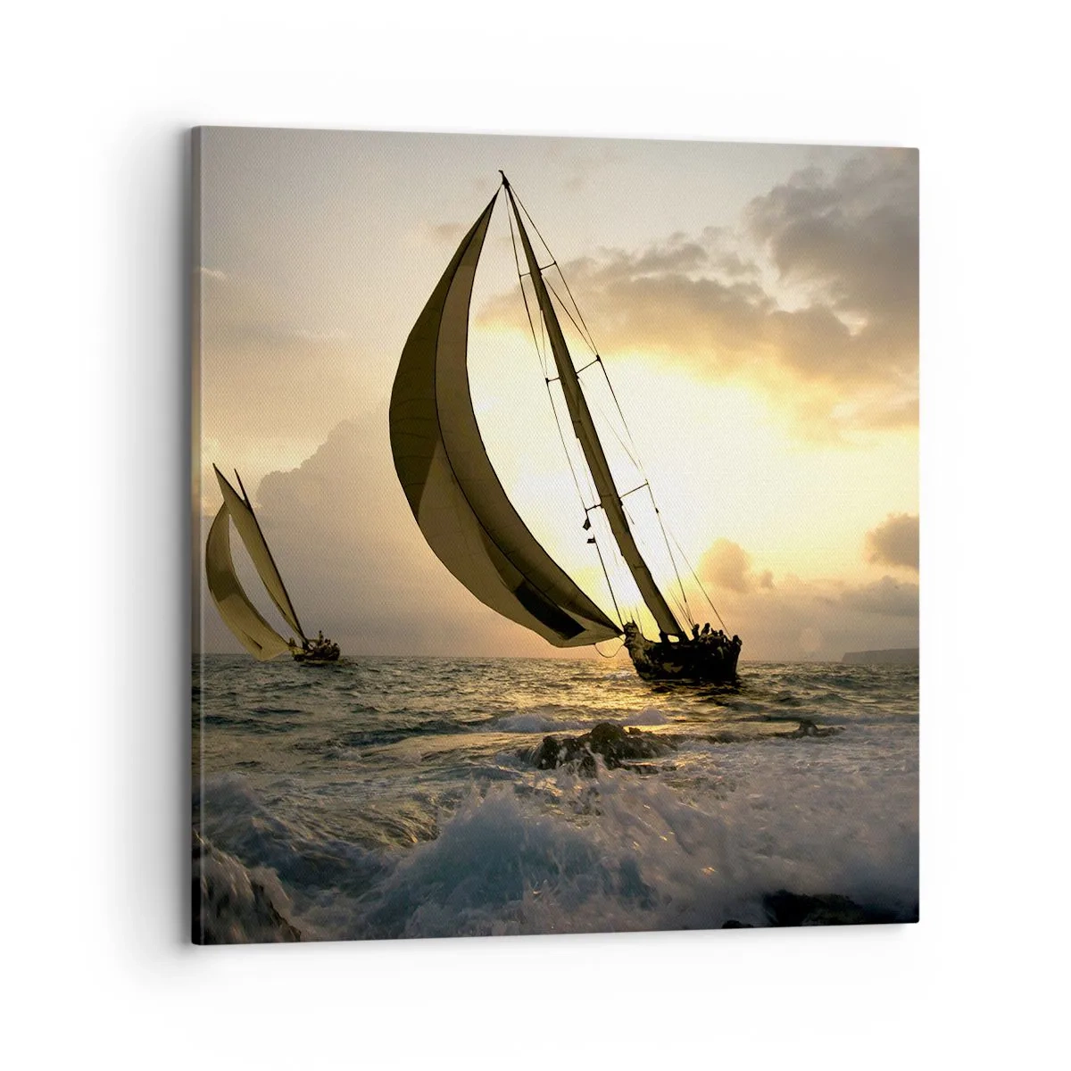 Vászonkép - Széllel és széllel szemben - 70x70 cm