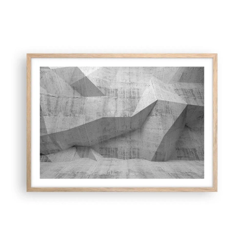 Poszter világos tölgy keretben - Igazi kihívás - 70x50 cm