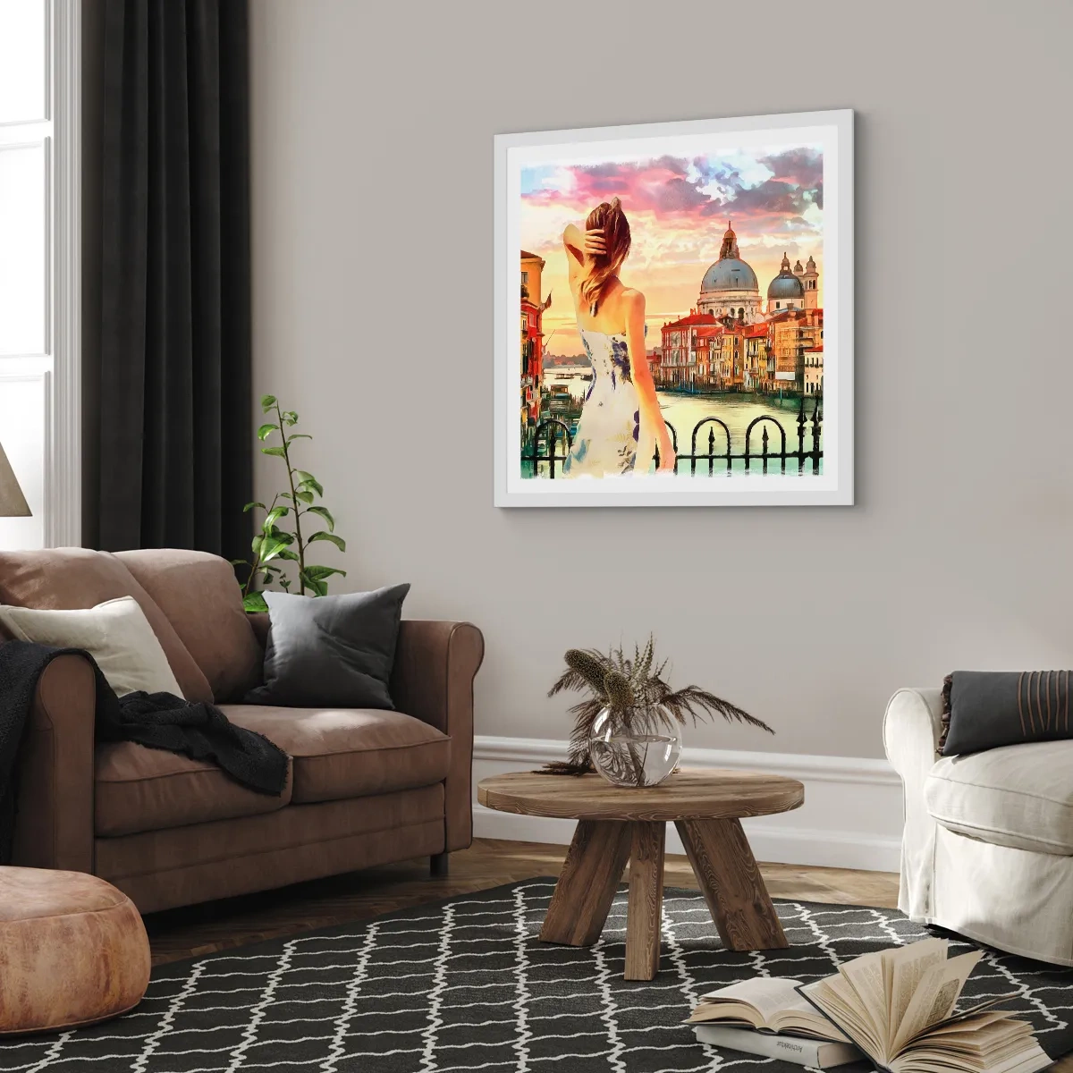 Poszter fekete keretben - Ha kaland akkor csak a … - 50x50 cm
