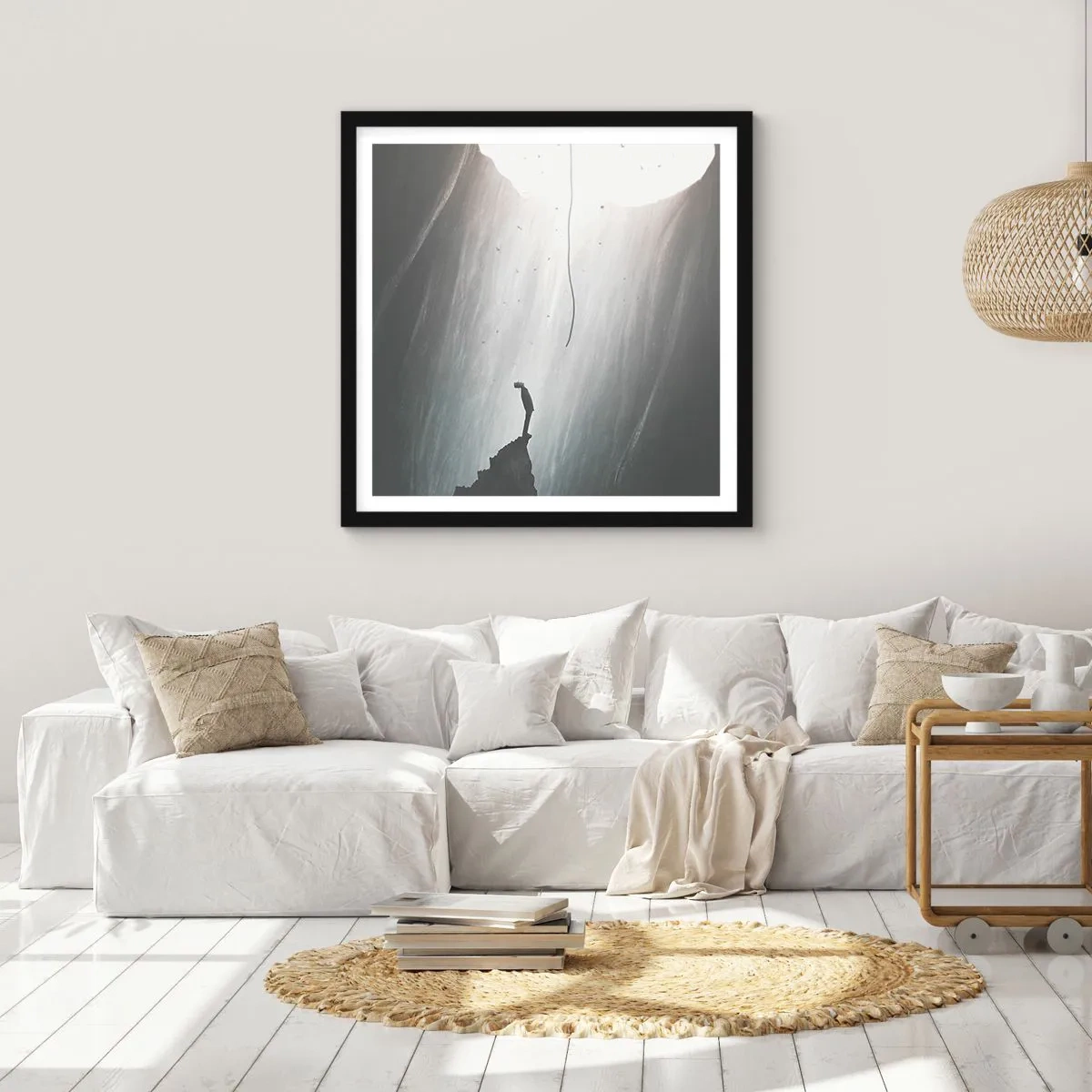 Poszter fehér keretben - Mindig van kiút - 50x50 cm