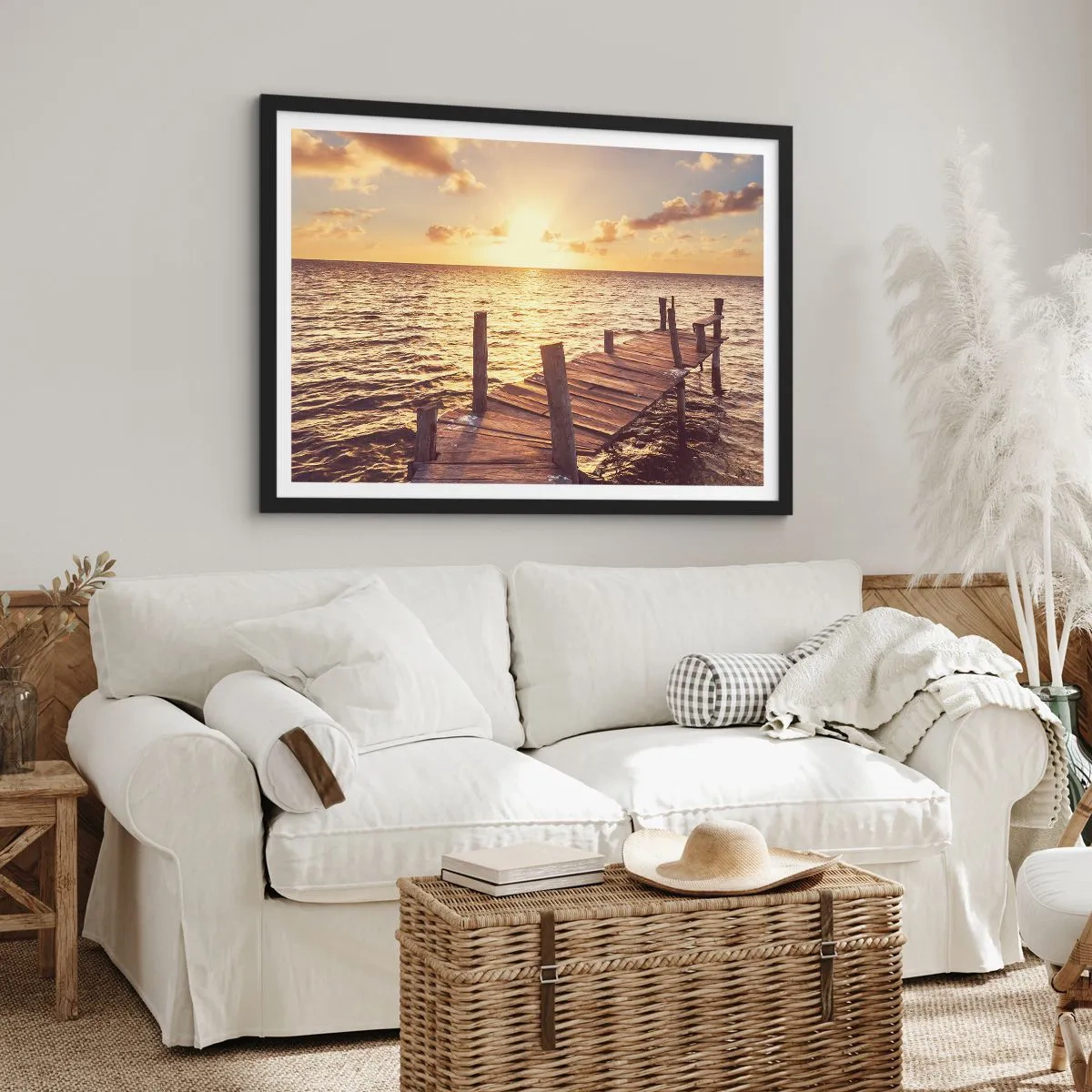 Poszter fehér keretben - A szelídség aranyföldje - 70x50 cm