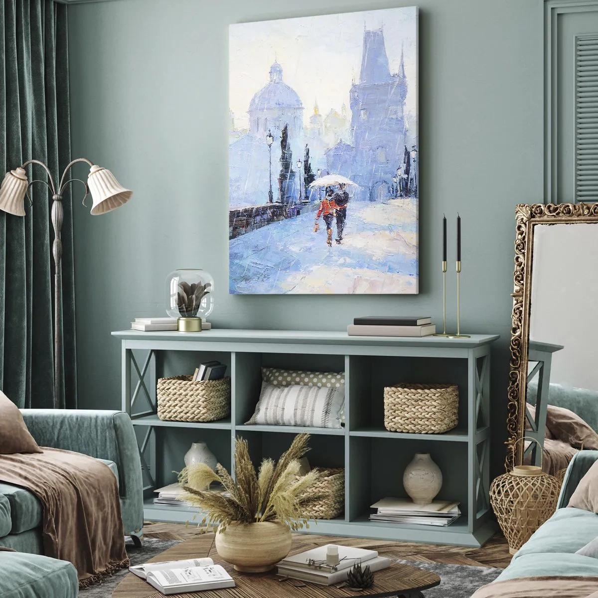 Vászonkép - Az eső biztosan elvarázsolt minket - 55x100 cm