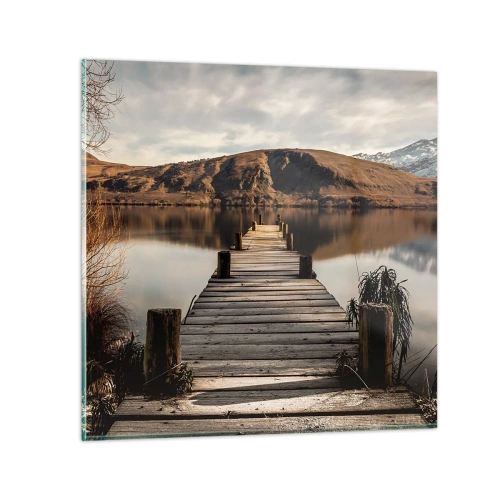 Üveg kép - Táj a csendben - 70x70 cm