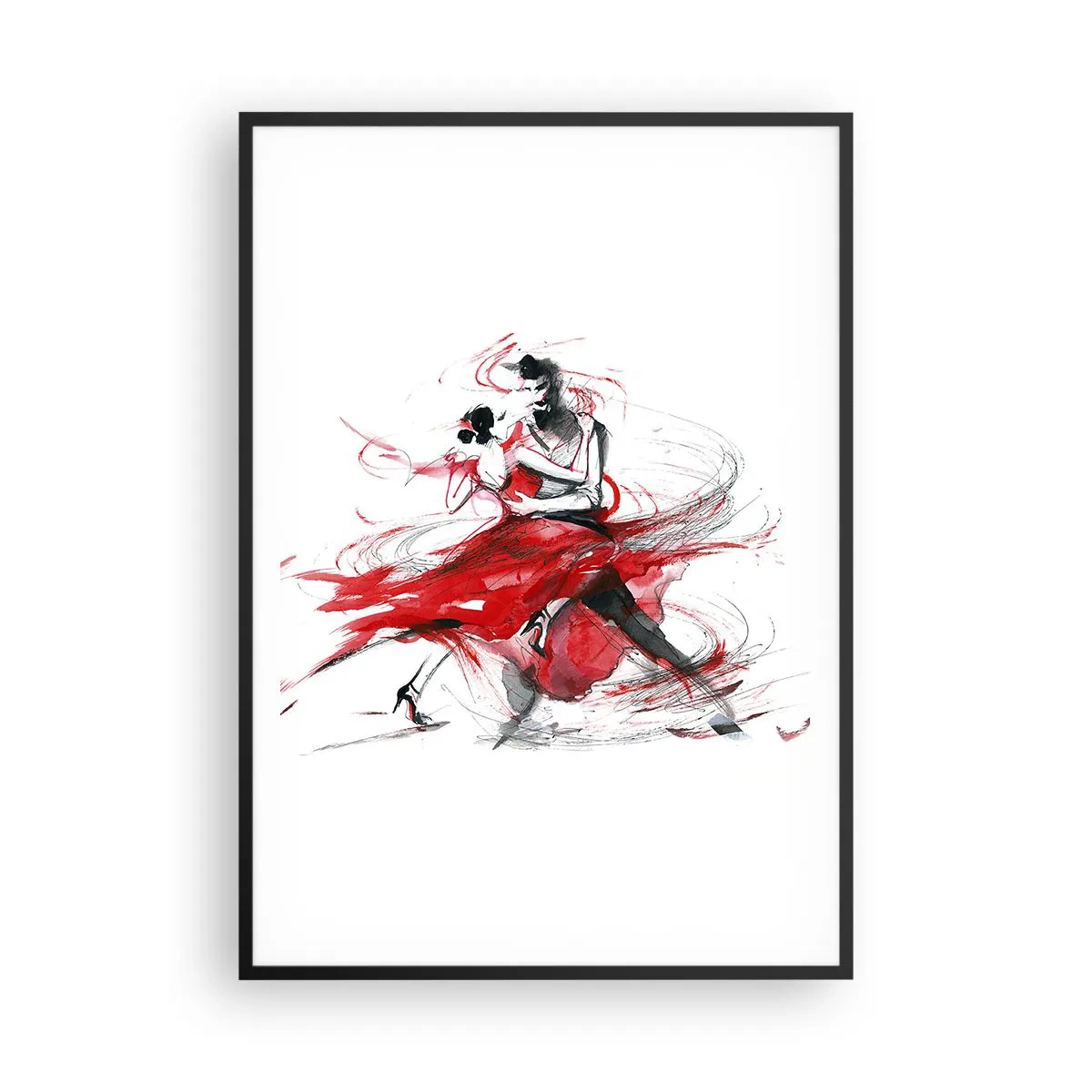 Poszter fehér keretben - Tango - a szenvedély ritmusa - 70x100 cm