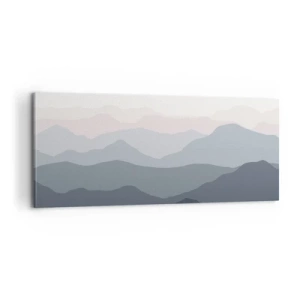 Vászonkép - A hegyek hullámai - 100x40 cm