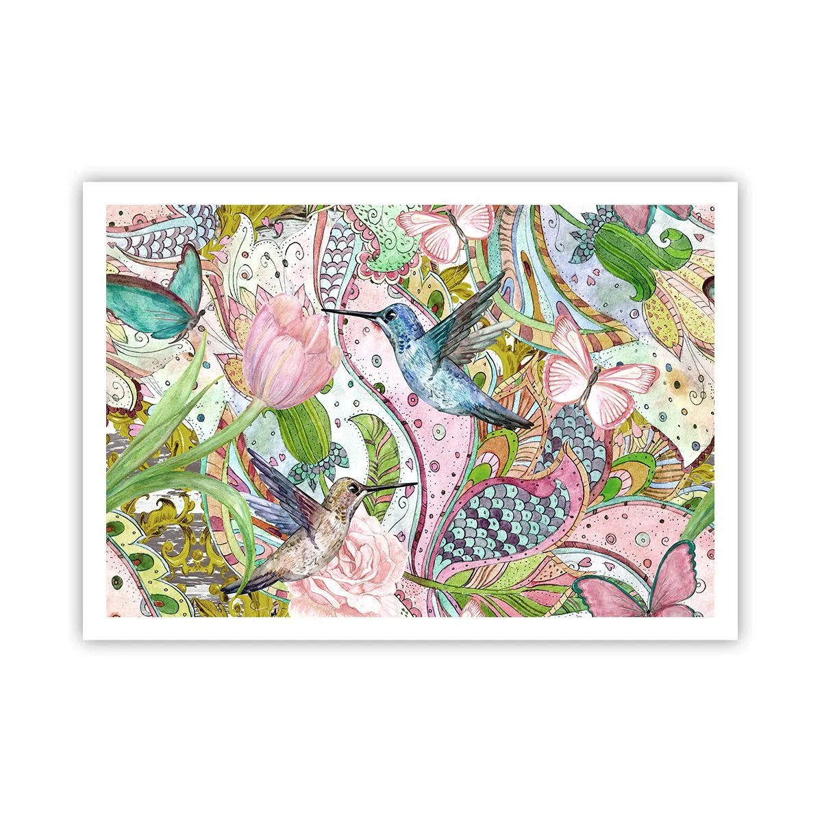 Poszter - Szőlőbe gabalyodva - 100x70 cm