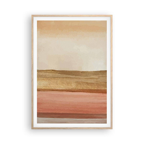 Poszter világos tölgy keretben - Függőleges kompozíció - 70x100 cm