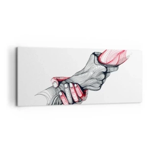 Vászonkép - Jó kezekben vagy - 100x40 cm