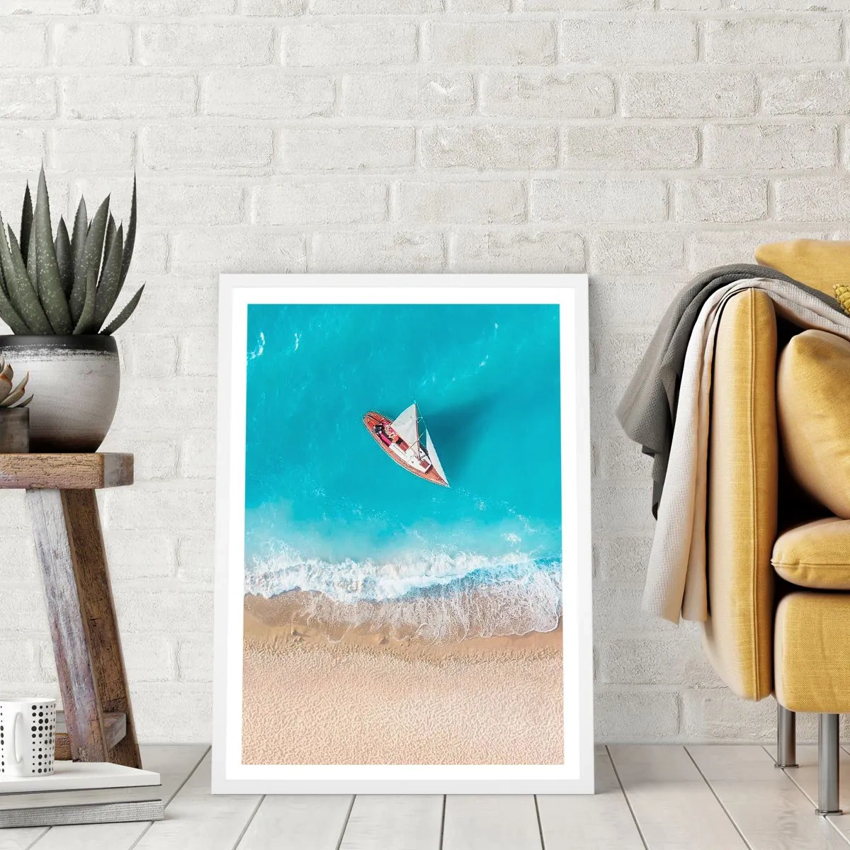 Poszter fekete keretben - A kék és az arany határán - 70x100 cm