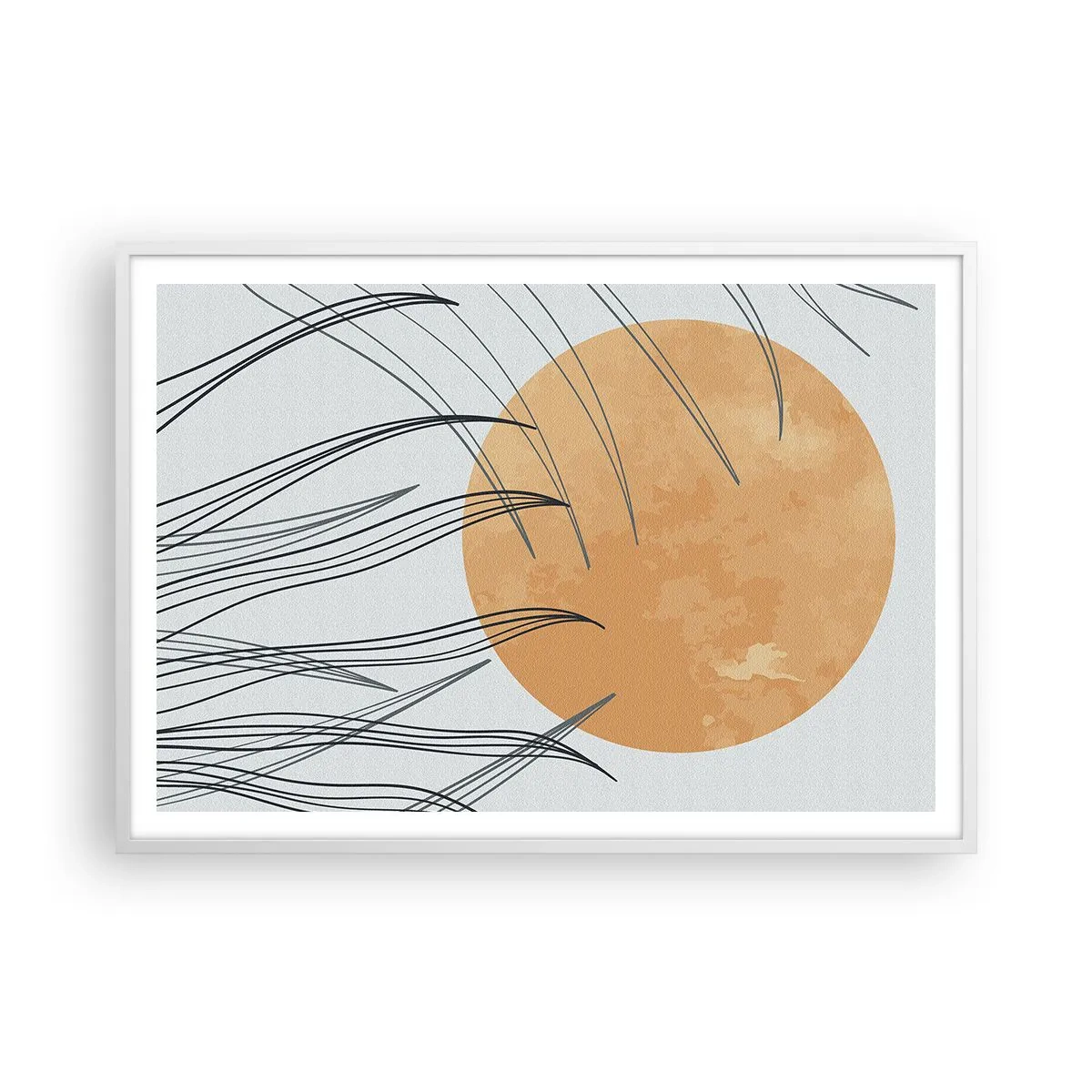 Poszter fekete keretben - Mindig a nap felé - 100x70 cm