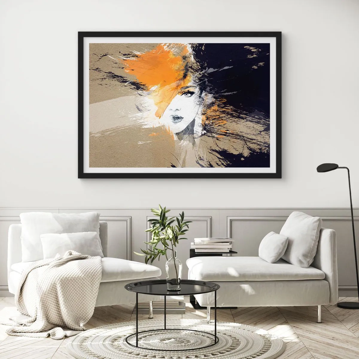 Poszter fehér keretben - És van fény - 70x50 cm