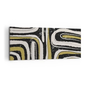 Vászonkép - Kompozíció: traktusok és sikátorok - 120x50 cm