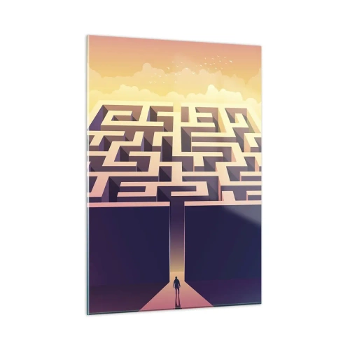 Üveg kép - Döntés ideje - 50x70 cm