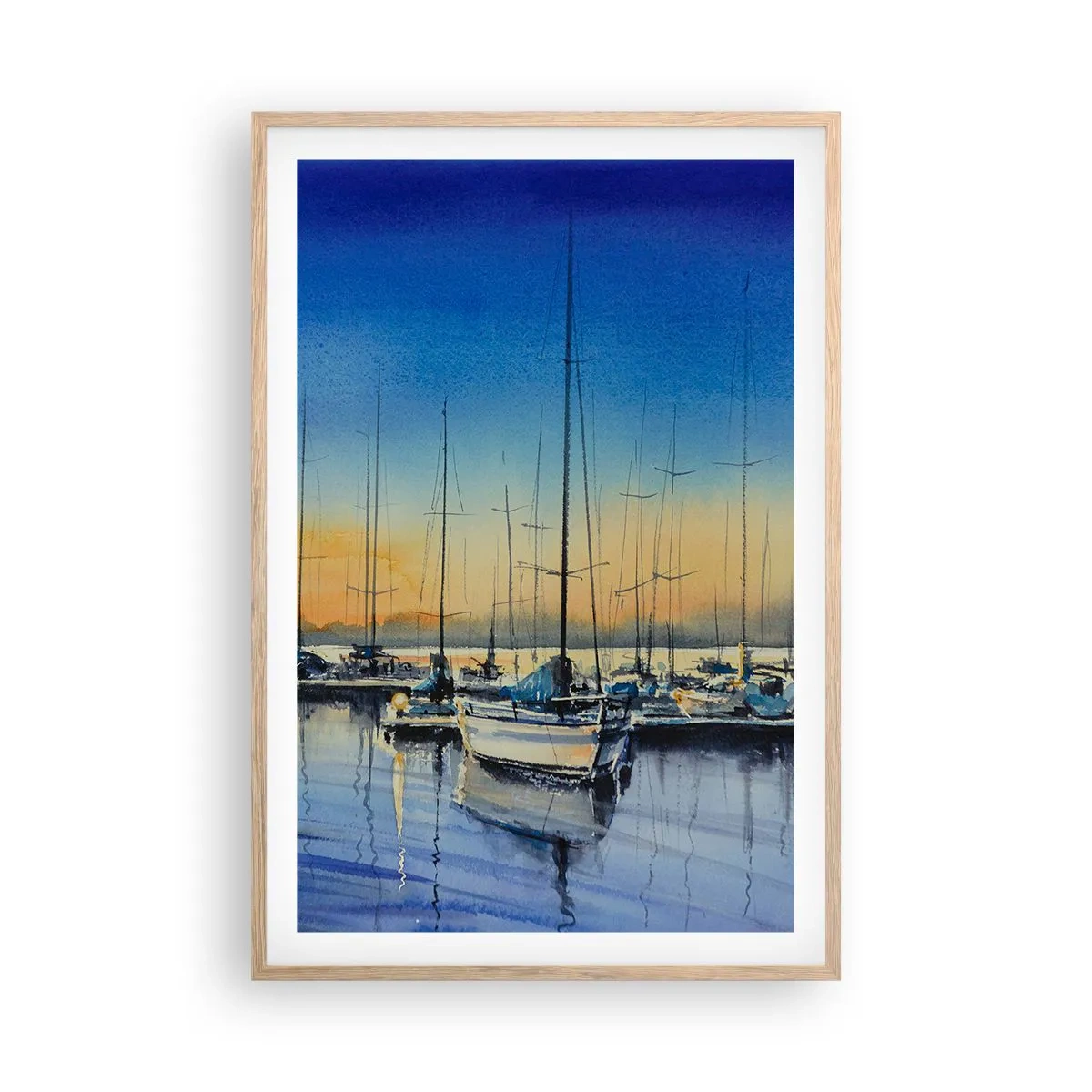 Poszter világos tölgy keretben - Egy szép nap vége - 61x91 cm