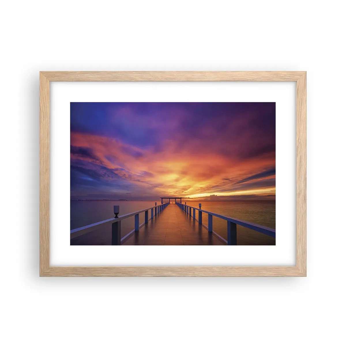 Poszter világos tölgy keretben - Vég nélkül - 40x30 cm