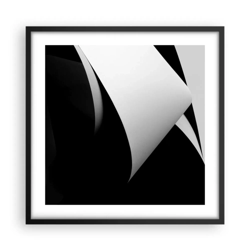 Poszter fehér keretben - Fénysíkok az árnyék mélyéről - 50x50 cm