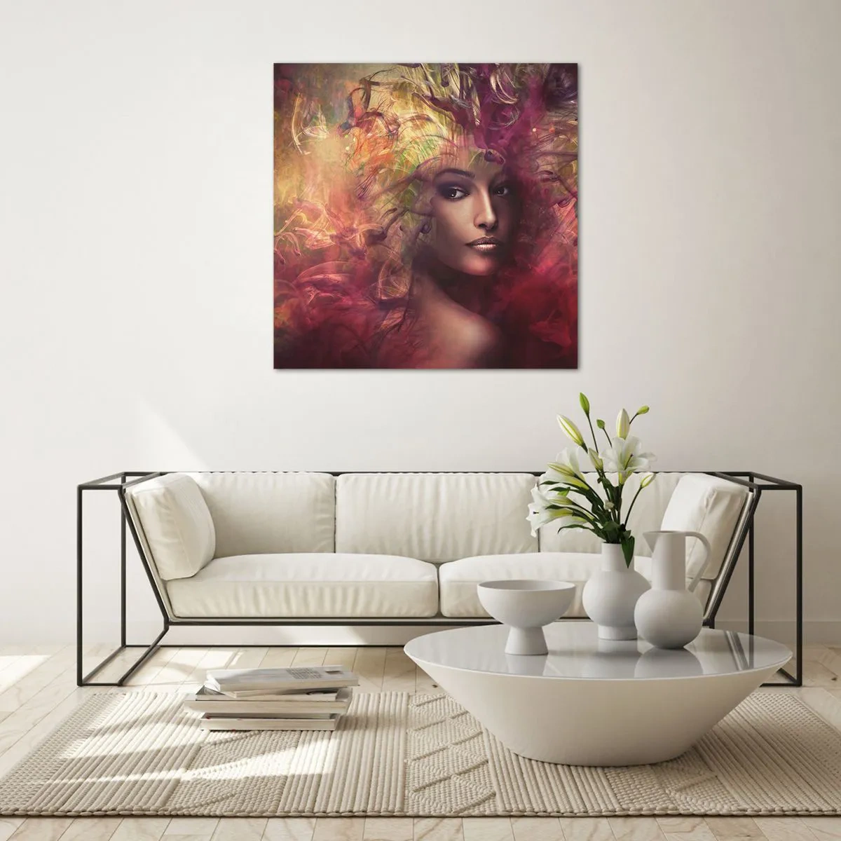 Üveg kép - Itt vagyok! - 70x70 cm