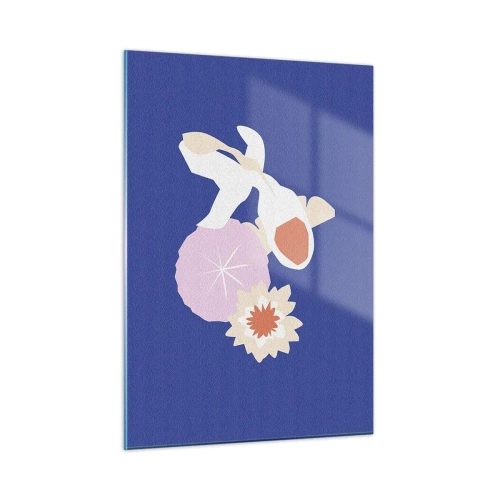 Üveg kép - Virágok és bimbók kompozíciója - 50x70 cm