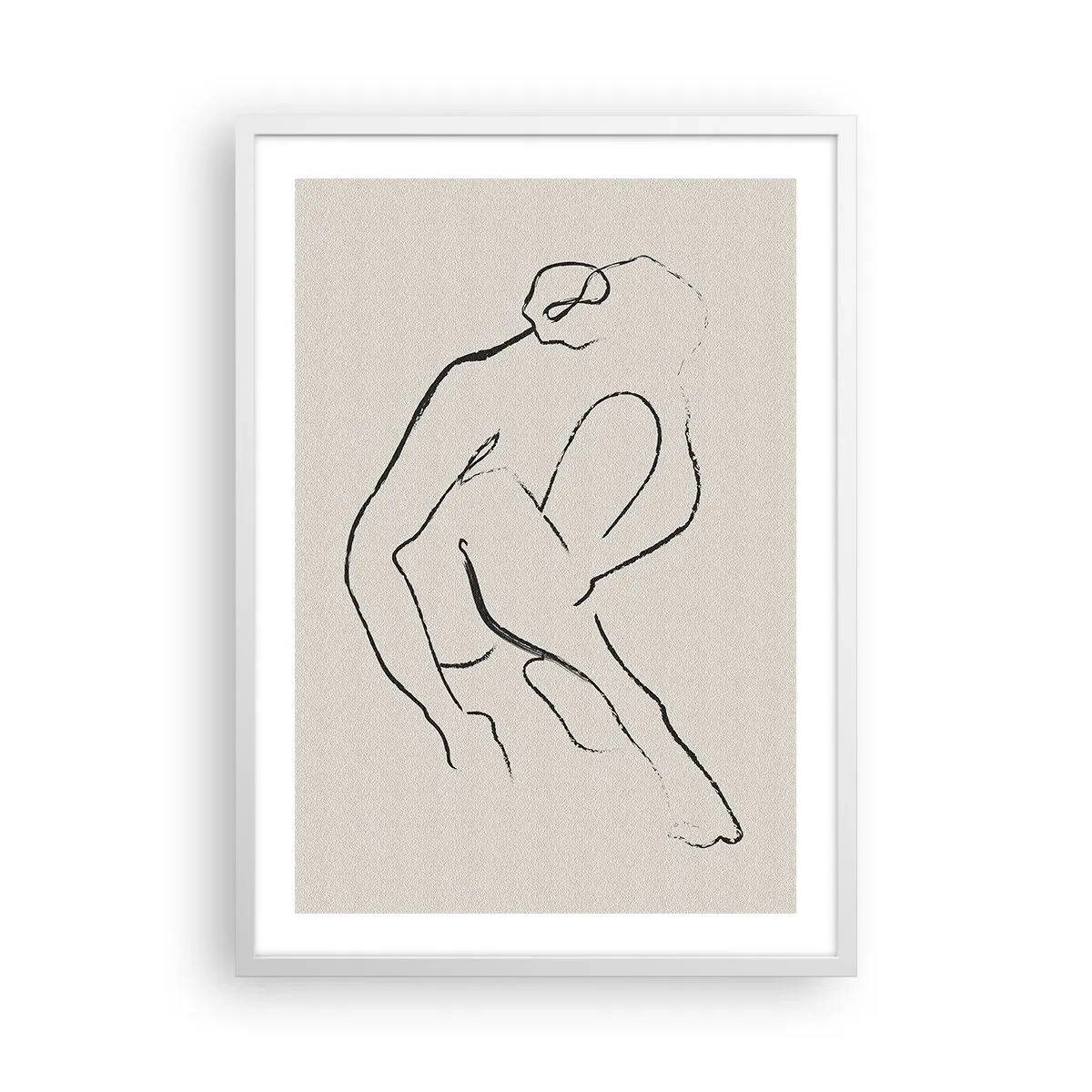 Poszter fekete keretben - Intim vázlat - 50x70 cm