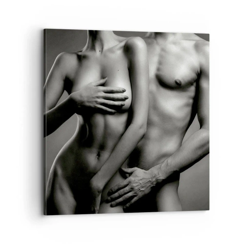 Vászonkép - Ádám és Éva - 70x70 cm
