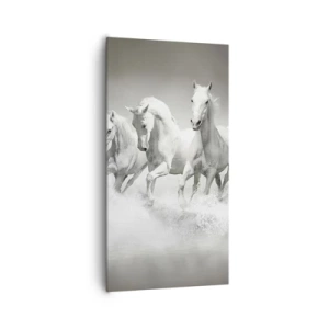 Vászonkép - Fehér őrület - 65x120 cm