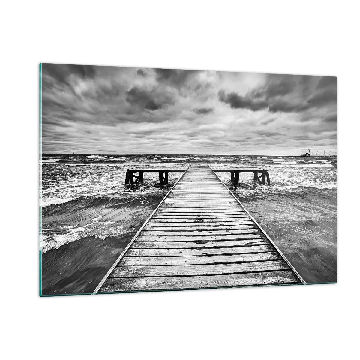 Üveg kép - Várom, hogy elűzze a szél... - 120x80 cm