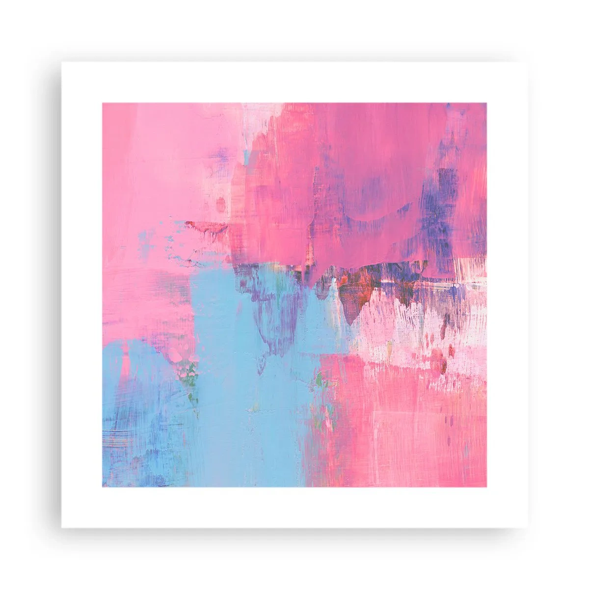 Poszter - Rózsaszín, kék és egy csipetnyi fény - 40x40 cm