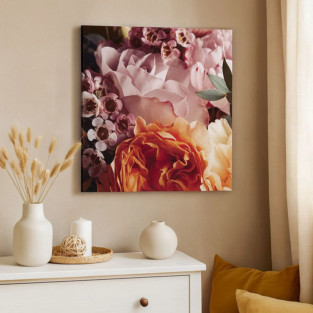 Vászonkép - Szépségbe burkolózva - 30x30 cm