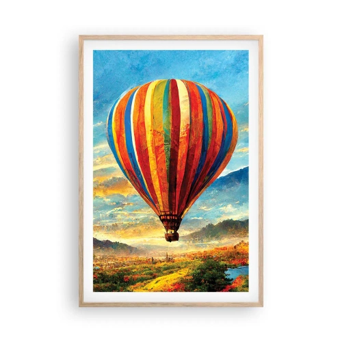 Poszter világos tölgy keretben - A csendben többet látsz - 61x91 cm