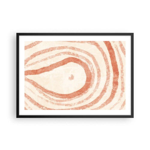 Poszter fehér keretben - Korallkörök - kompozíció - 70x50 cm