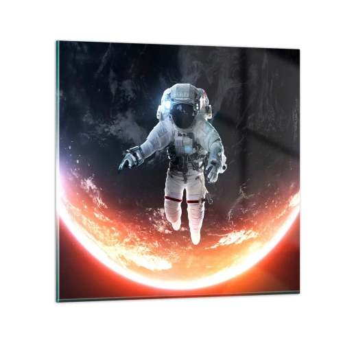 Üveg kép - Maradhatok még egy kicsit? - 60x60 cm