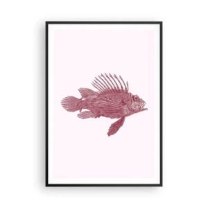 Poszter fehér keretben - Egzotikus vizek lakója - 70x100 cm