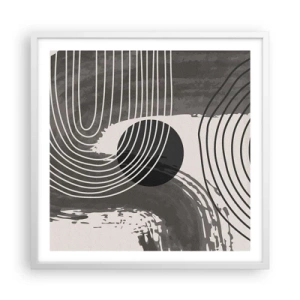 Poszter fekete keretben - Az ovális nyer - 60x60 cm