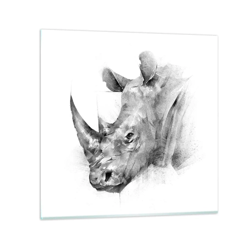 Üveg kép - Afrikai portré - 60x60 cm