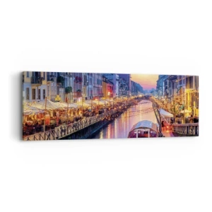 Vászonkép - Fény és öröm estéje - 90x30 cm