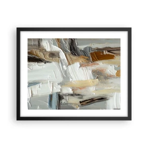 Poszter fehér keretben - Színes rétegződés - 50x40 cm