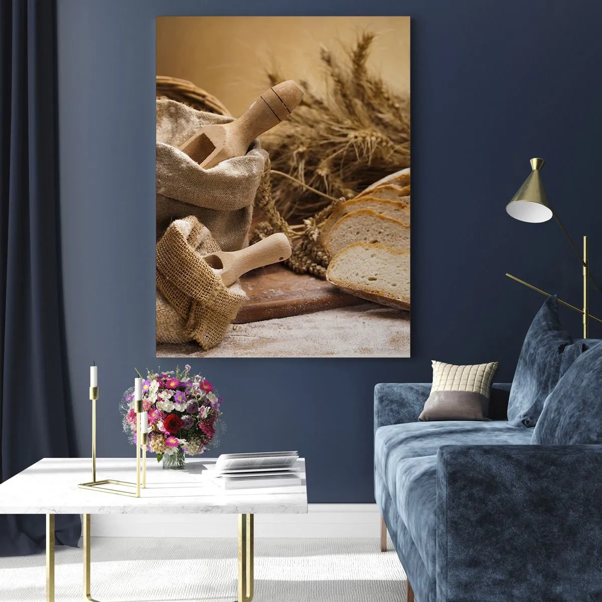 Üveg kép - Hogyan vágta le a késsel - 50x70 cm