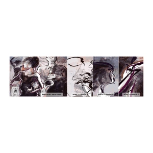 Fotótapéta Minta Standard Eco - Oldódj fel a zenében - Zene, Dzsessz, Tánc - 100x30 cm